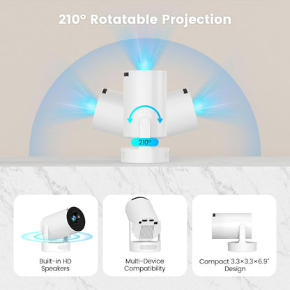 Bytebelle™ Portable Smart Projector